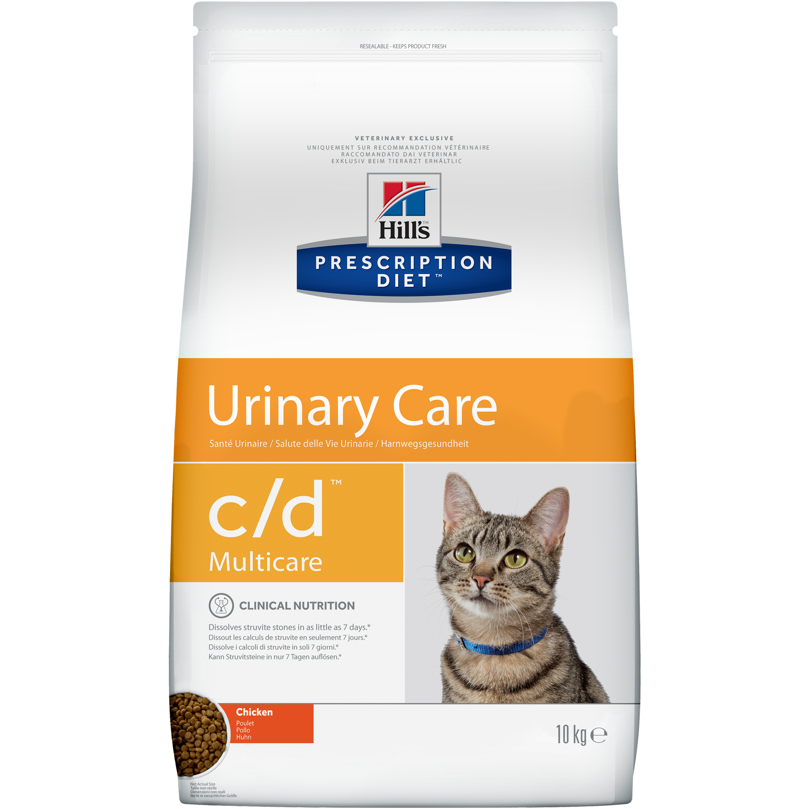фото Сухой корм для кошек hill's prescription diet urinary care, профилактика мкб, курица, 10кг