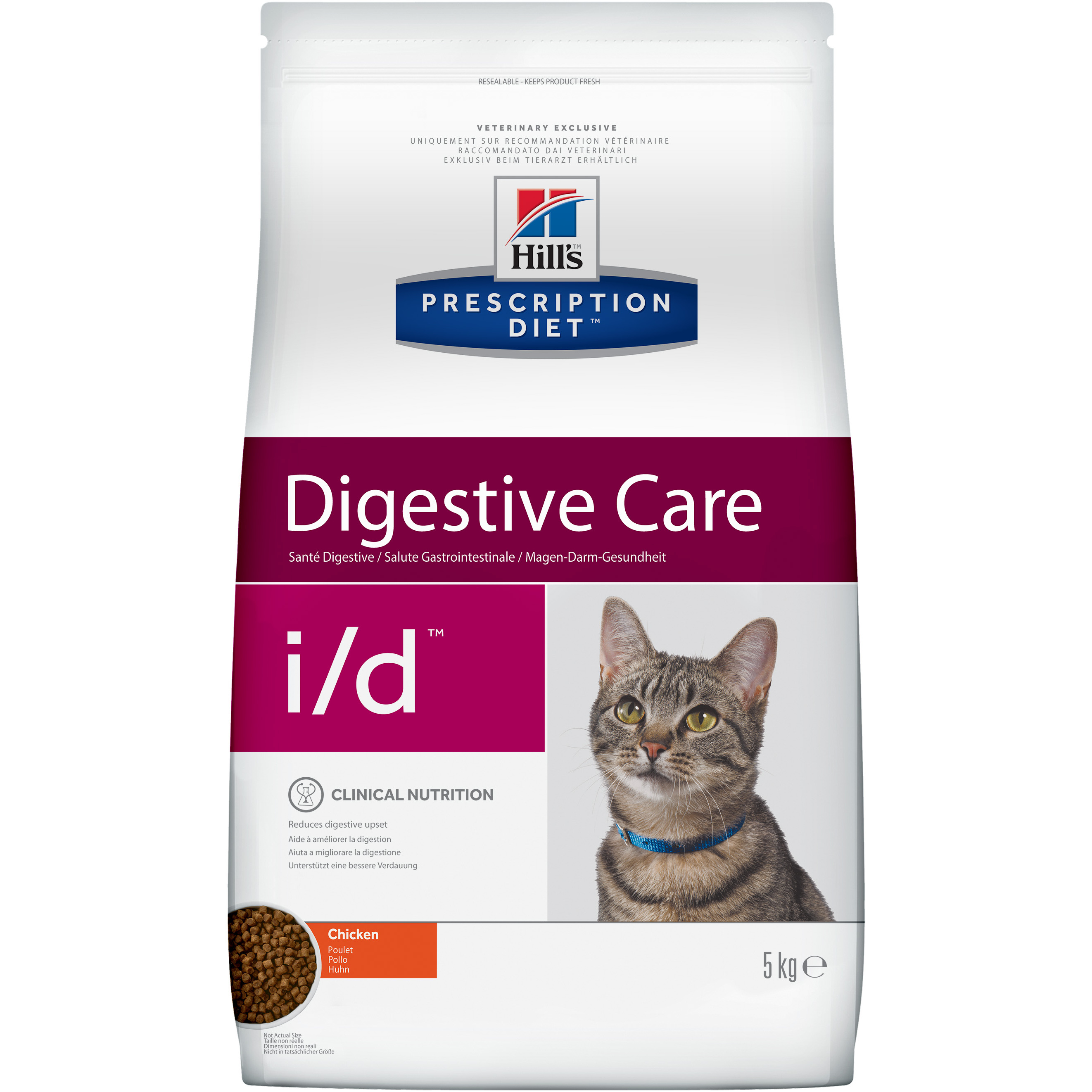 фото Сухой корм для кошек hill's prescription diet degistive care, при болезнях жкт, курица,5кг