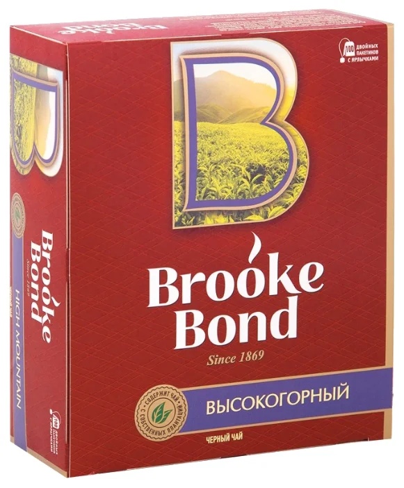 

Чай Brook Bond черный высокогорный 100*1.8 г