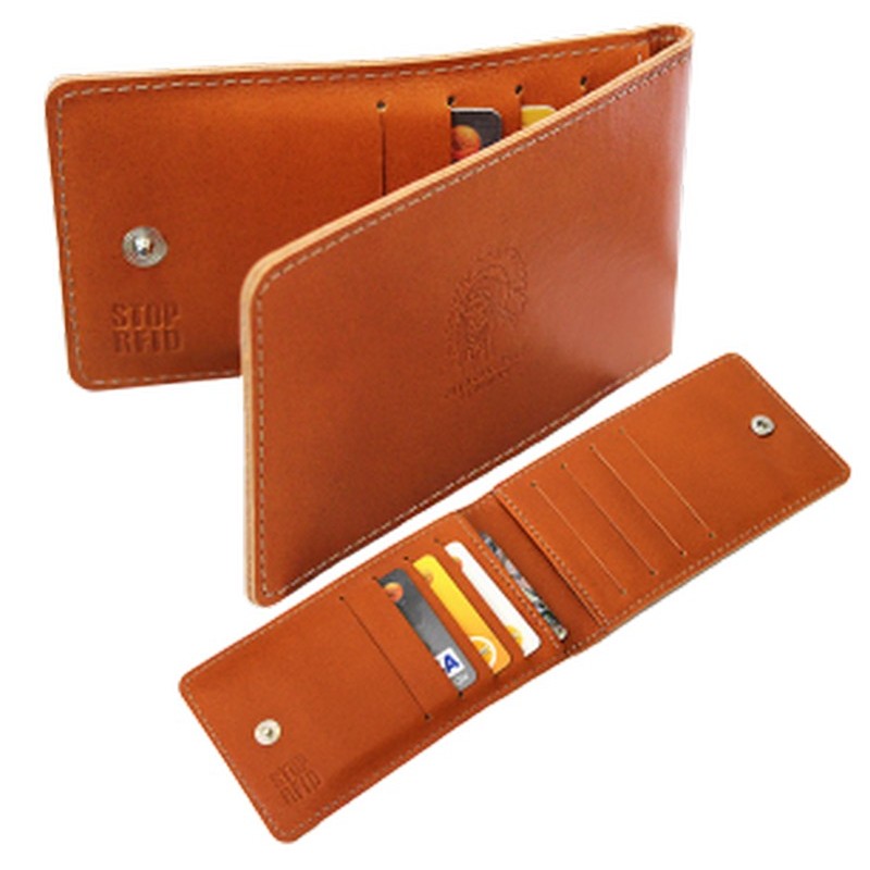 

Футляр для карт STOP RFID ФСК-2-S Апачи рыжий, ФСК-2-S