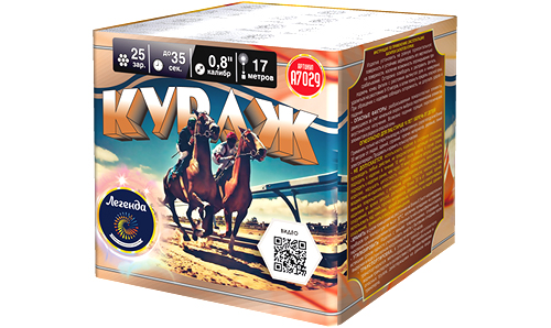 

Салют Легенда А7029 Кураж 25 залпов