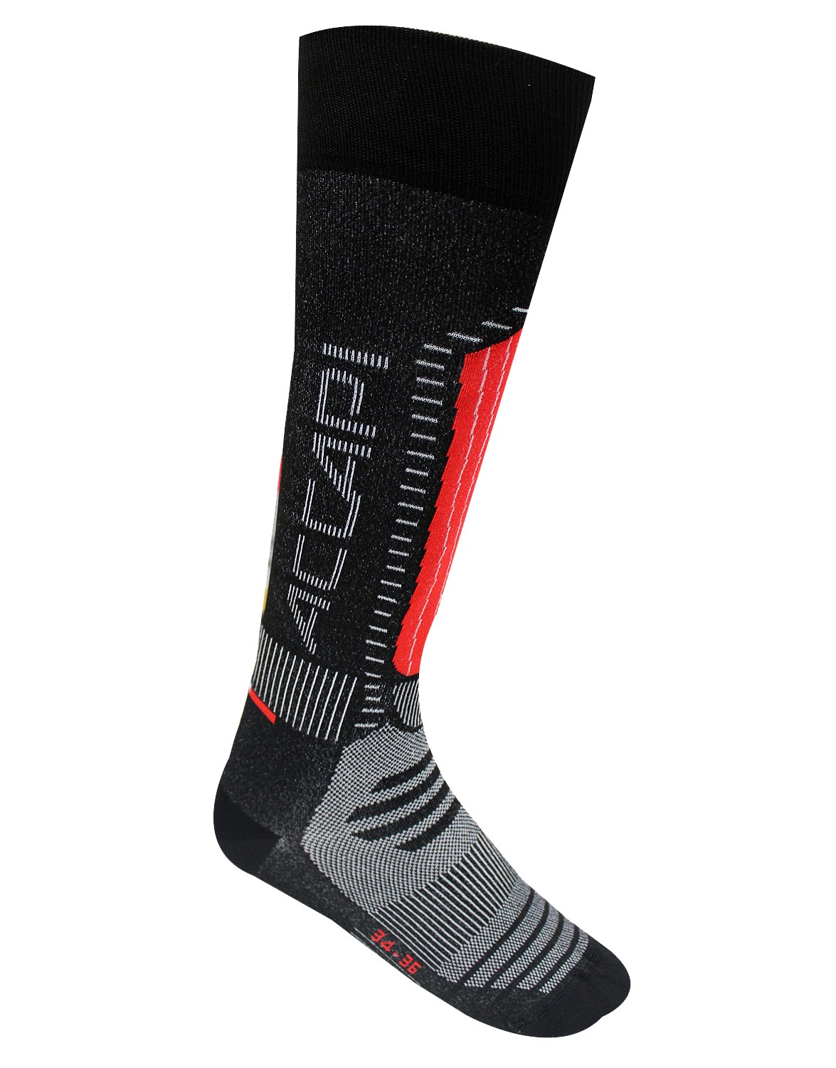 фото Гольфы accapi ski touch, black/red, 45-47 eu