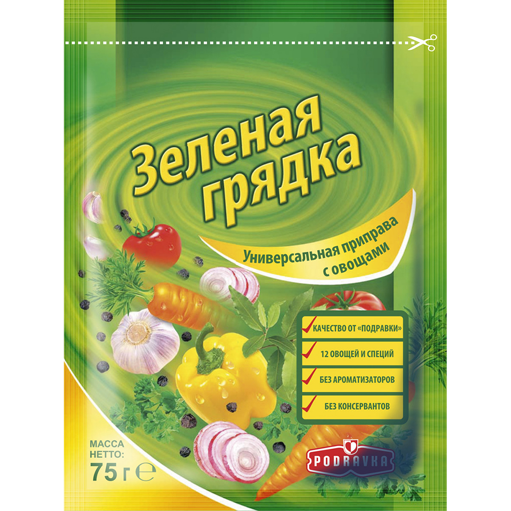 

Приправа подравка зеленая грядка универсальная 75 г м/уп подравка польша