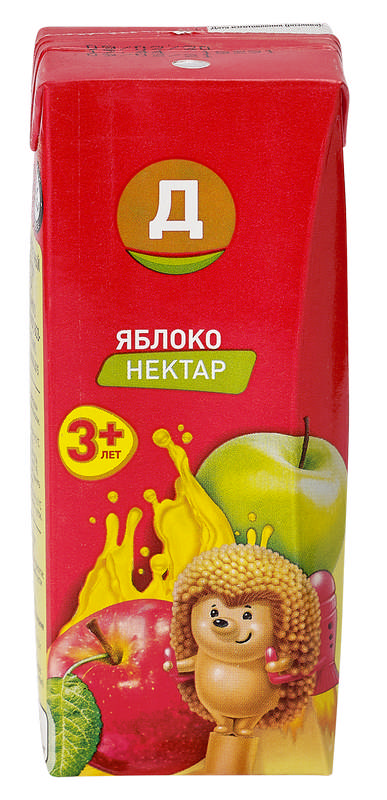 

Нектар Сады Кубани Д яблочный осветленный 0.2 л
