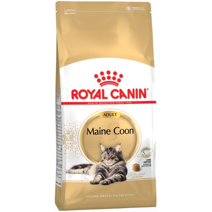 фото Сухой корм для кошек royal canin maine coon adult, мейн-кун, домашняя птица, 2кг