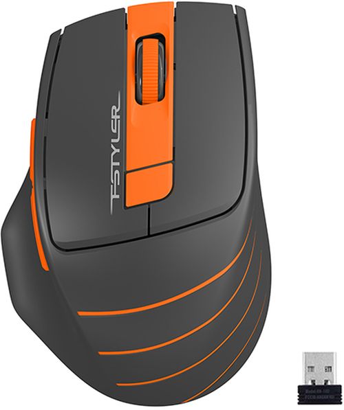 фото Беспроводная мышь a4 fstyler fg30s grey/orange a4tech