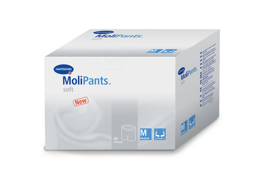 

Удлиненные штанишки HARTMANN MoliPants soft для фиксации прокладок М 25шт., MoliPants soft M