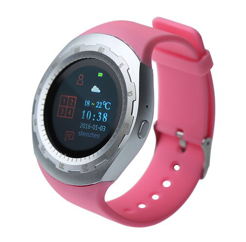 фото Часы carcam smart watch a7 - silver, pink silicone
