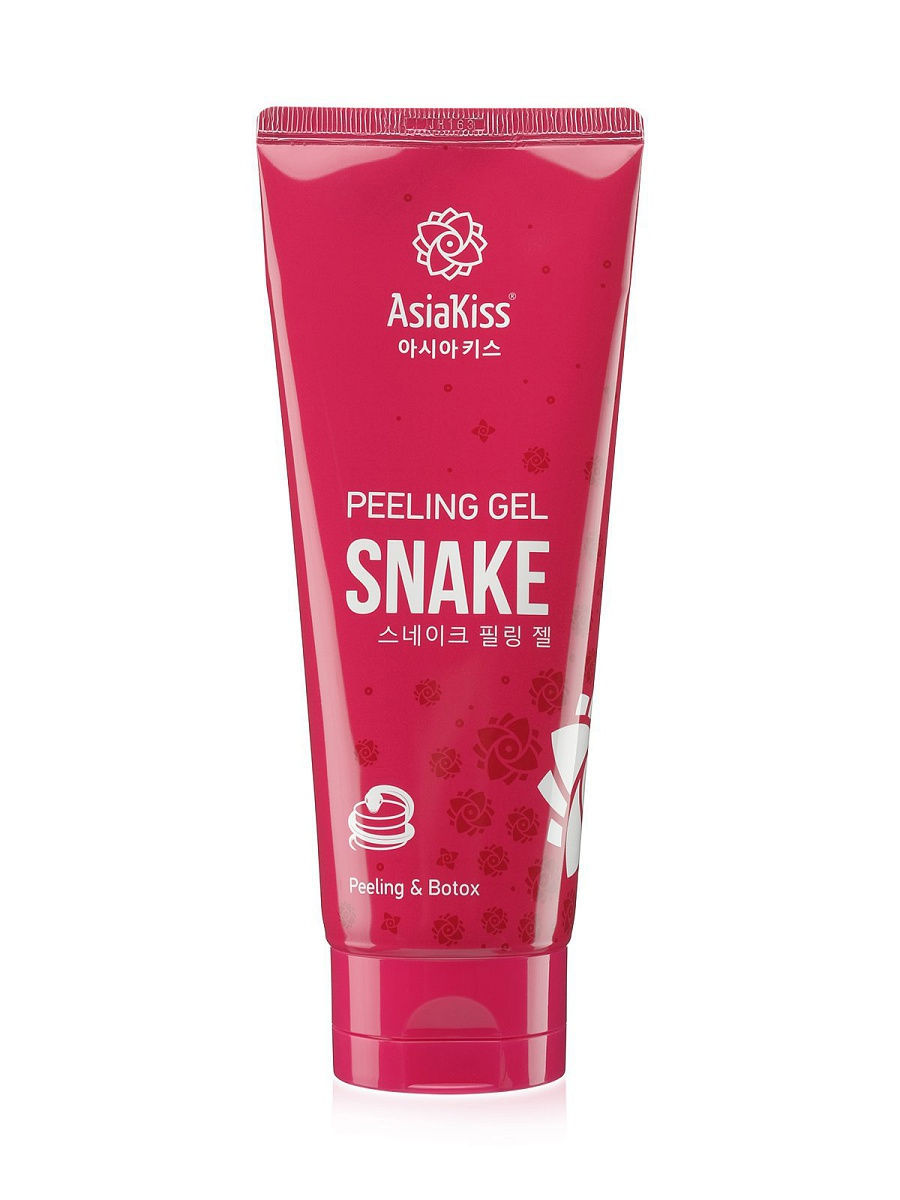 Пилинг гель Asiakiss, со змеиным ядом, snake peeling gel, 180мл dnc гель для лица ботокс эффект пептиды botox effect gel