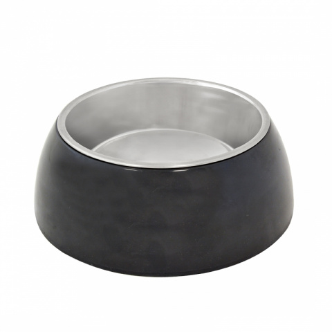 фото Одинарная миска для собак duvo+, нержавеющая сталь, черный, 0.2 л