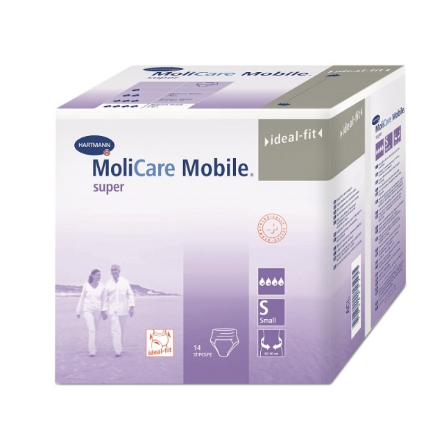 фото Впитывающие трусы molicare mobile super при недержании размер s 14 шт. hartmann