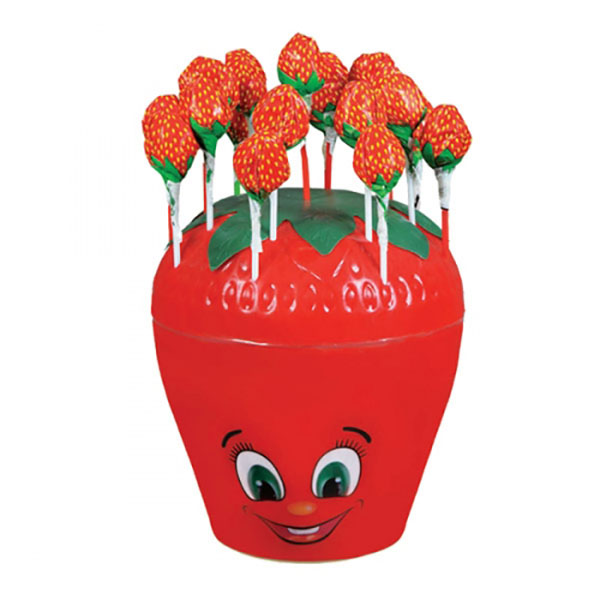 

Карамель на палочке STRAWBERRY CANDY STAND КЛУБНИЧКА В КЛУБНИЧКЕ 14 г 100 шт