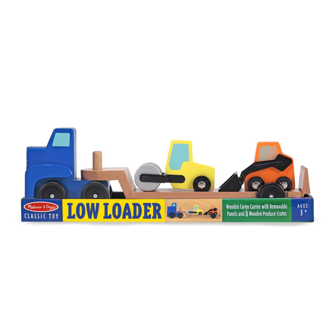 

Машинка-погрузчик Melissa & Doug с дорожной техникой, 2 шт.
