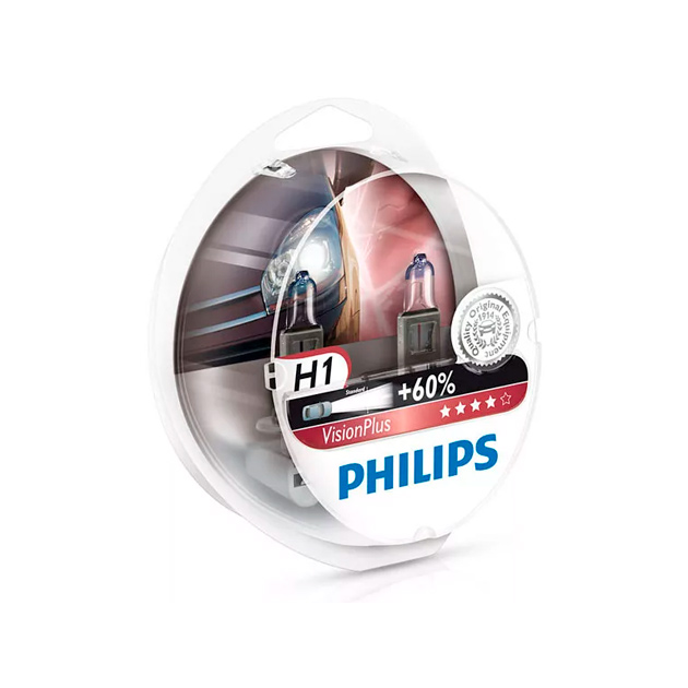 

PHILIPS 12342VP VisionPlus Галогенная лампа Н4 12V 60/55W (P43t)
