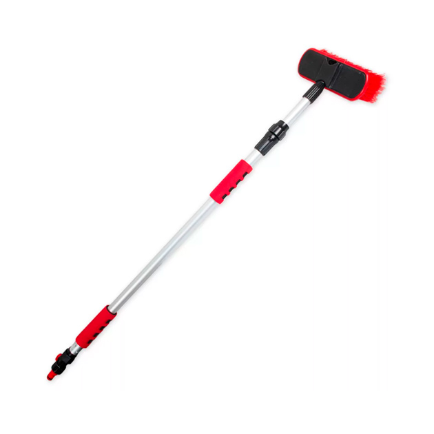 Щетка для мытья с краном подачи воды и телескопической мягкой ручкой L=100-168 см ARNEZI A