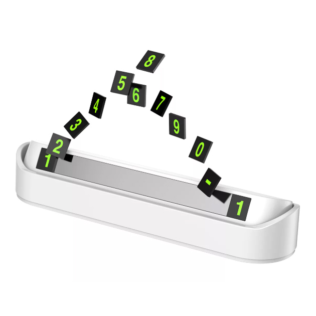 

Табличка с номером телефона Baseus Tock Temporary Parking Number Card White