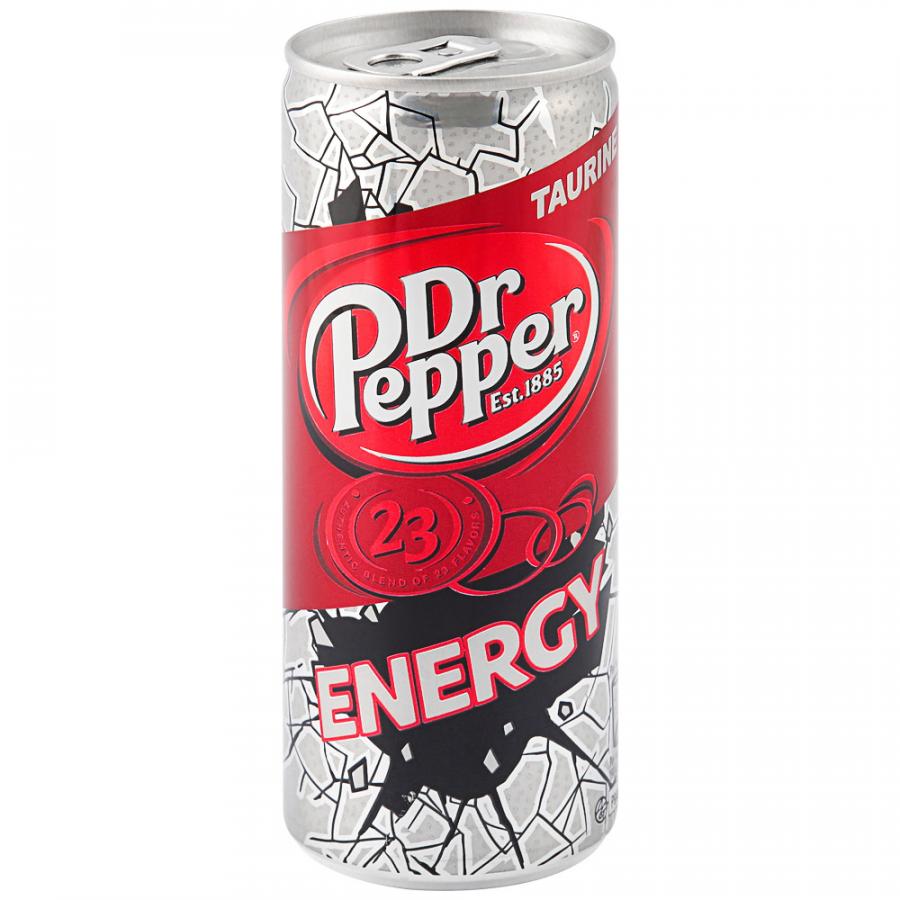 фото Газированный напиток dr pepper energy 250 мл упаковка 24 шт dr.pepper