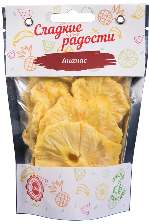 

Ананас цукаты, 50 г