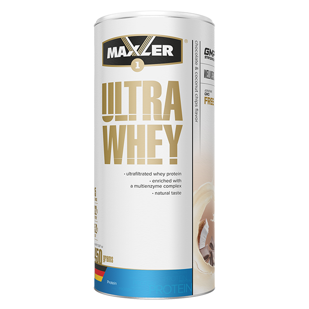 Протеин Maxler Ultra Whey, 450 г, chocolate and coconut chips