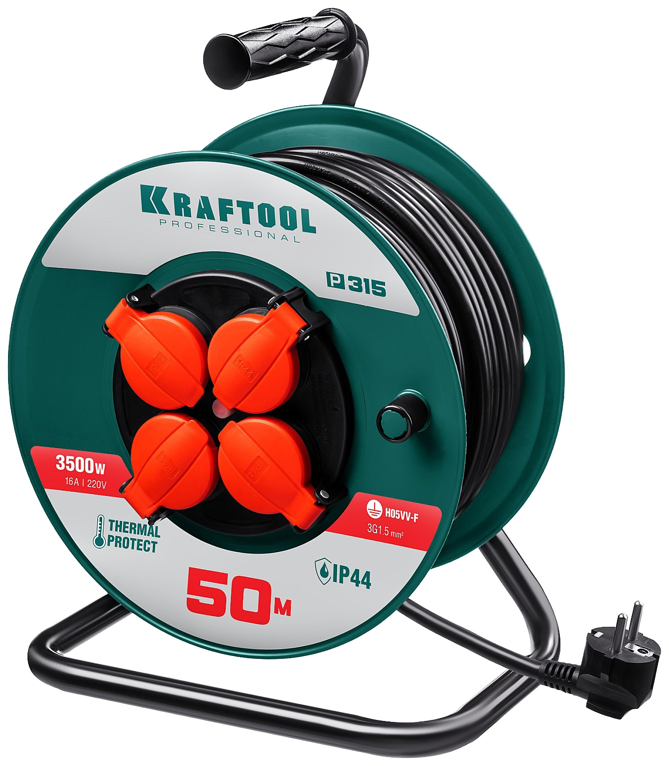 Удлинитель силовой KRAFTOOL 55084-50