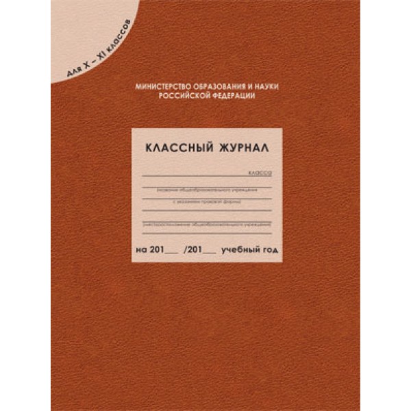 

Классный журнал для 10-11 классов