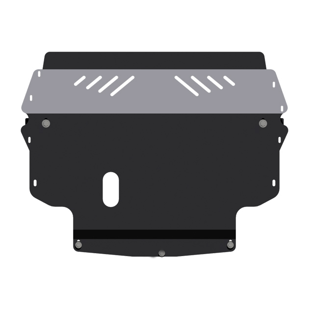 фото Защита картера и кпп sheriff для volkswagen passat b6 v-2,0 тdi 2005-2011 сталь 2 мм