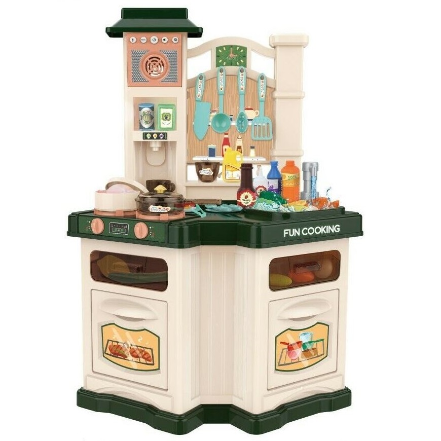 

Кухня детская угловая Fun cooking 848A, холодный пар, свет, звук, вода (44 предмета)
