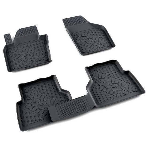 фото Коврики салона полиуретан черный volkswagen tiguan 2007- агатэк a.003.151.pl