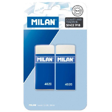 

Ластики "Milan 127", 2 штуки, Белый;синий