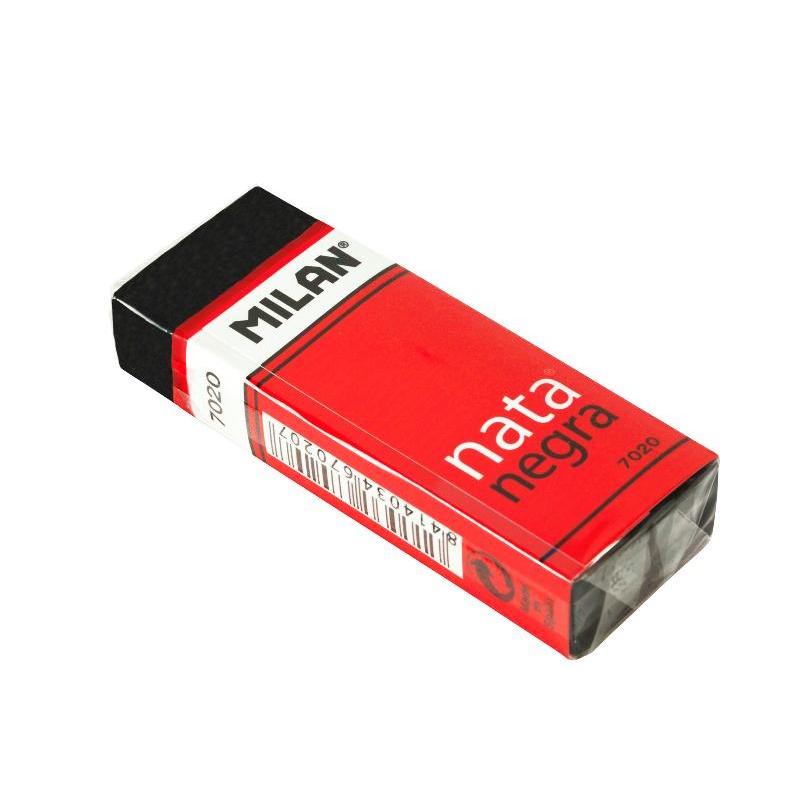 

Ластик "Milan 7020. Nata", 3,9х2х0,8 см, Черный