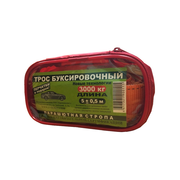 

Трос буксировочный BOLK 3т, 5м BT05030, Оранжевый