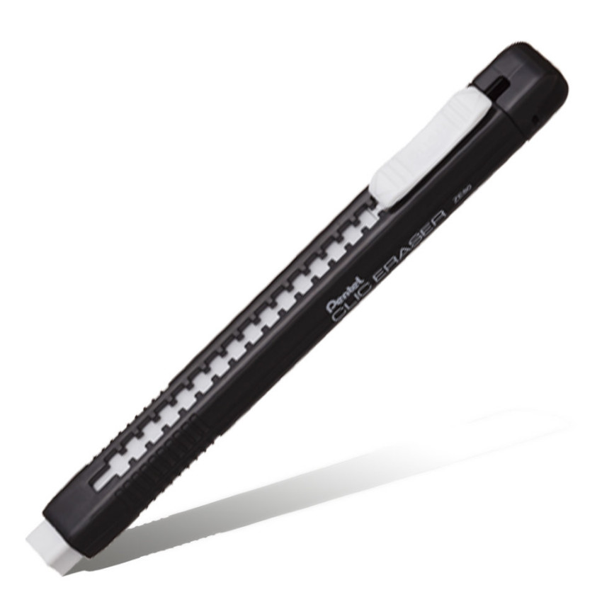 

Ластик-карандаш "Clic Eraser", матовый черный корпус