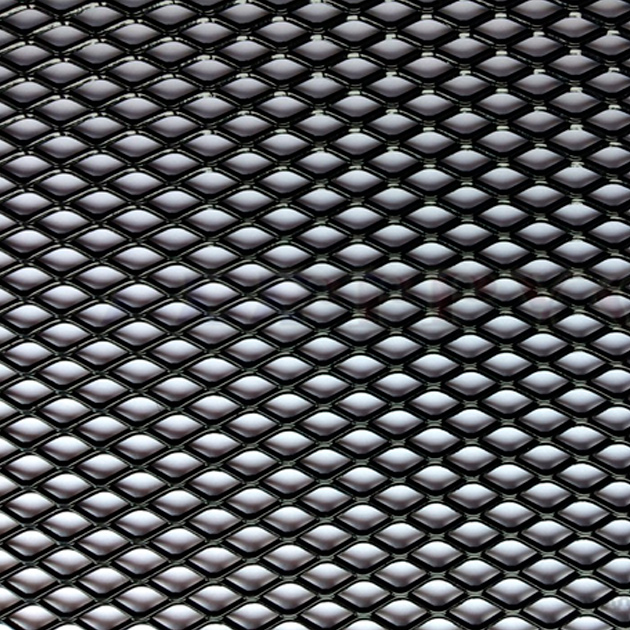 фото Сетка защитная 1000x250 мм. 10x5,5 мм. соты, алюминий, черная streck