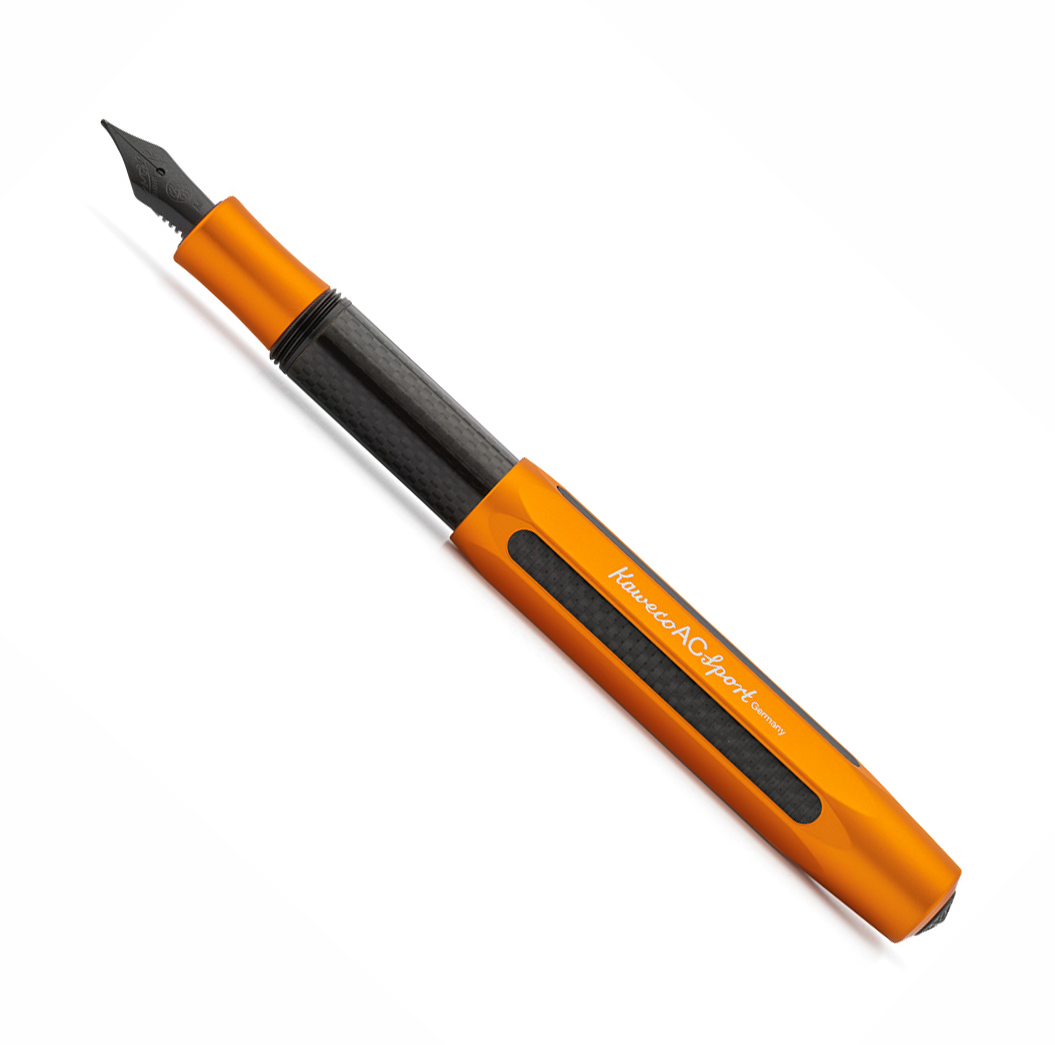 

Перьевая ручка Kaweco AC Sport M 09 мм чернила синие корпус оранжевый