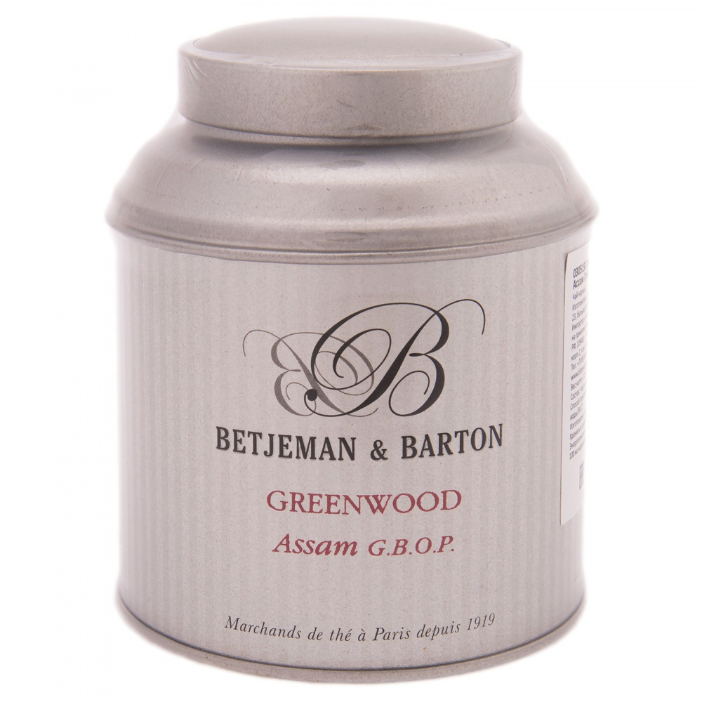 Чай Вetjeman & Barton Assam Greenwood, черный листовой, 125 гр