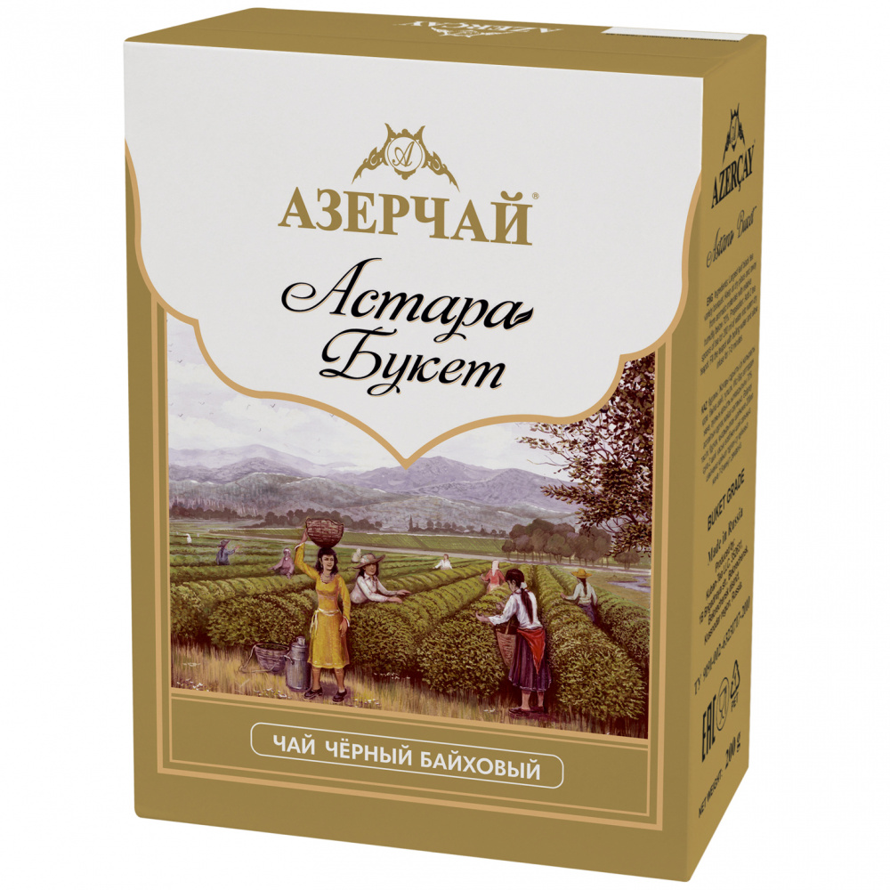 фото Чай азерчай астара букет, черный крупнолистовой, 200 гр