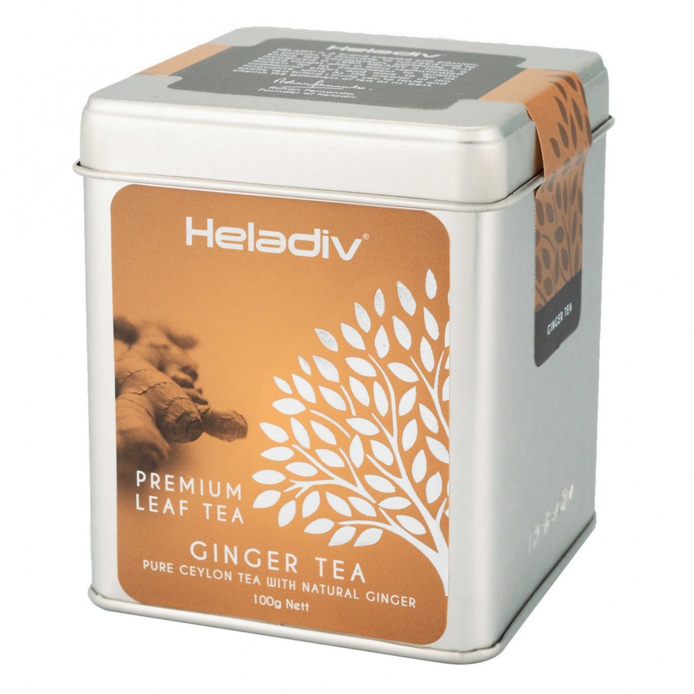 

Чай Heladiv Ginger tea, чёрный листовой с добавками, 100 гр