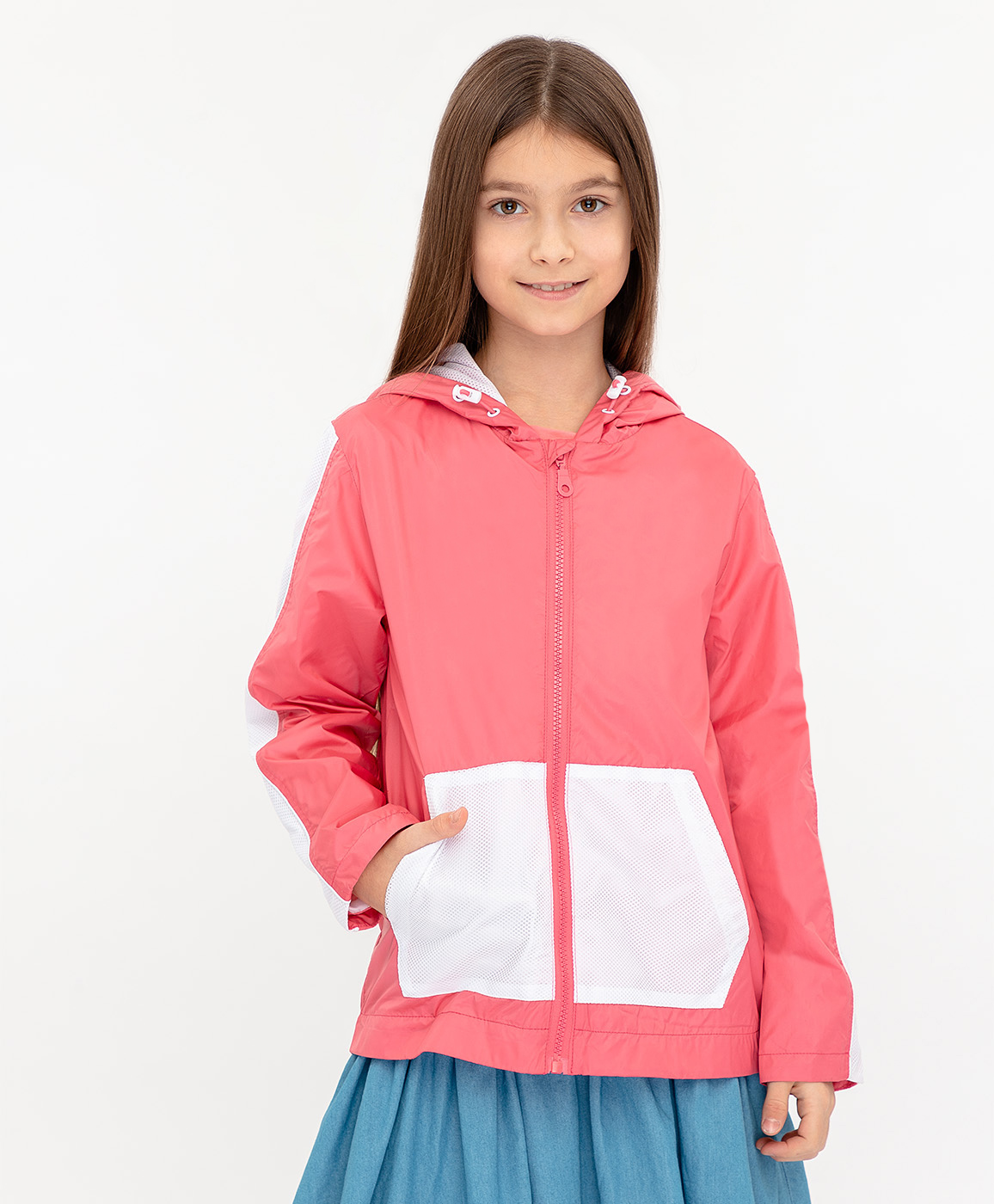 

Ветровка для девочек Button Blue, цв. розовый, р-р 104, 120BBGF40011200