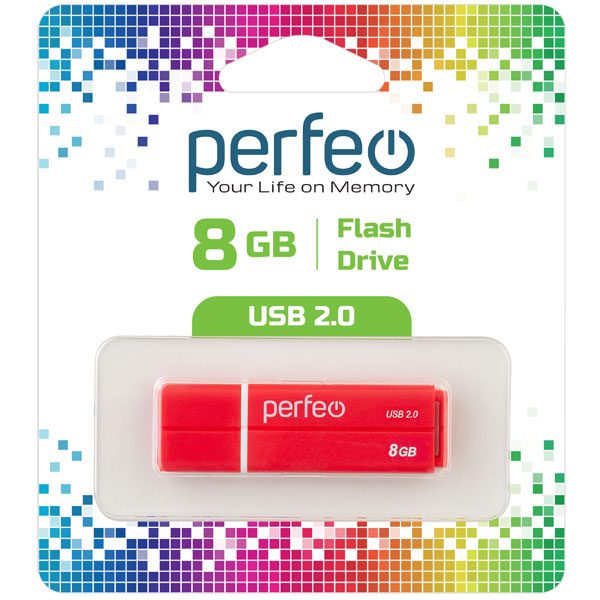 фото Флэш диск perfeo usb 8gb c01g2 red