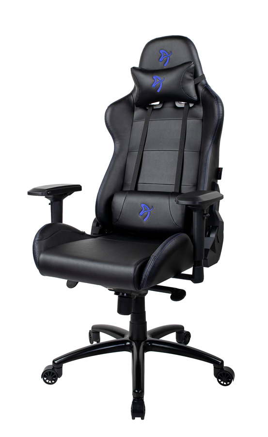 фото Компьютерное кресло (для геймеров) arozzi verona signature black pu - blue logo