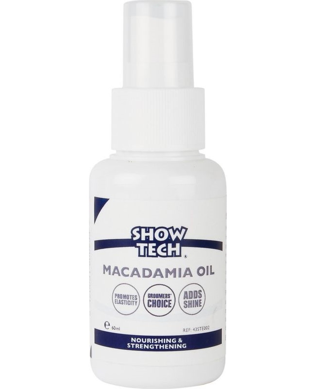 фото Масло для шерсти собак show tech macadamia oil, макадамия, 60 мл