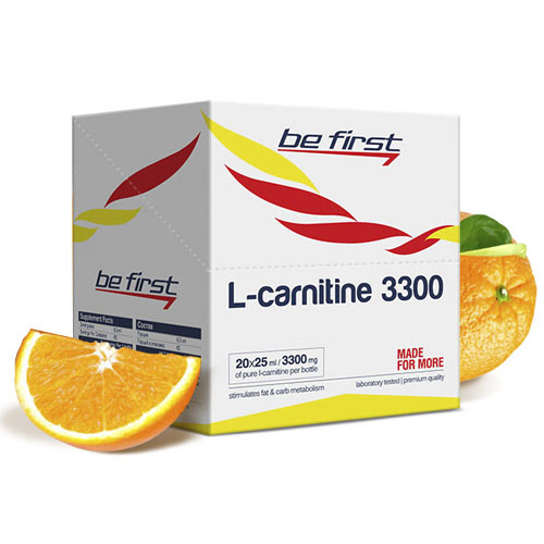 Be First L-Carnitine 3300, 20 ампул по 25 мл, Orange