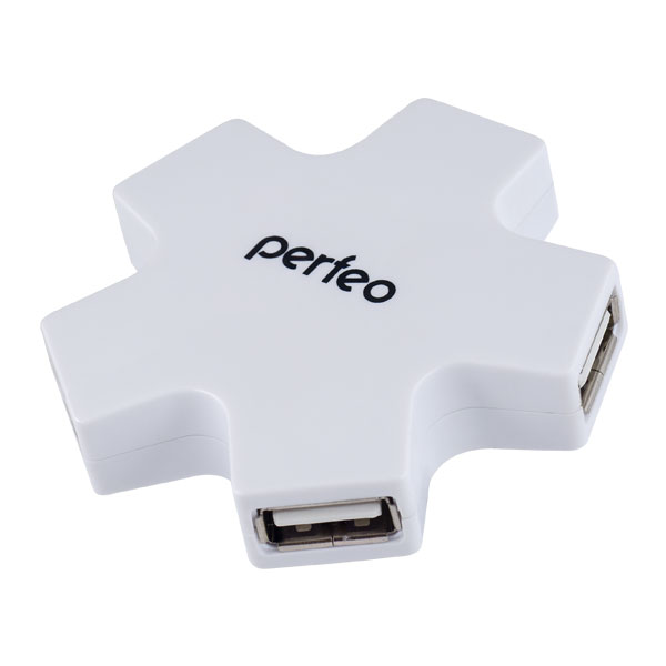 

Perfeo USB-HUB 4 Port, (PF-HYD-6098H White) белый