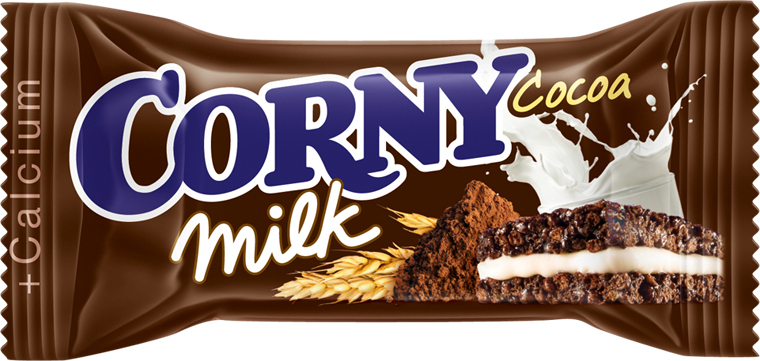 фото Corny "батончик злаковый молочный с какао (corny milk cocoa)" 24 штуки по 30г