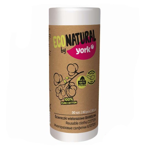 фото Салфетки хозяйственные york, eco natural, в рулоне, 30 шт