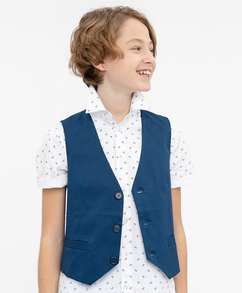 

Жилет детский Button Blue 120BBBP4701, синий, 104, 120BBBP4701