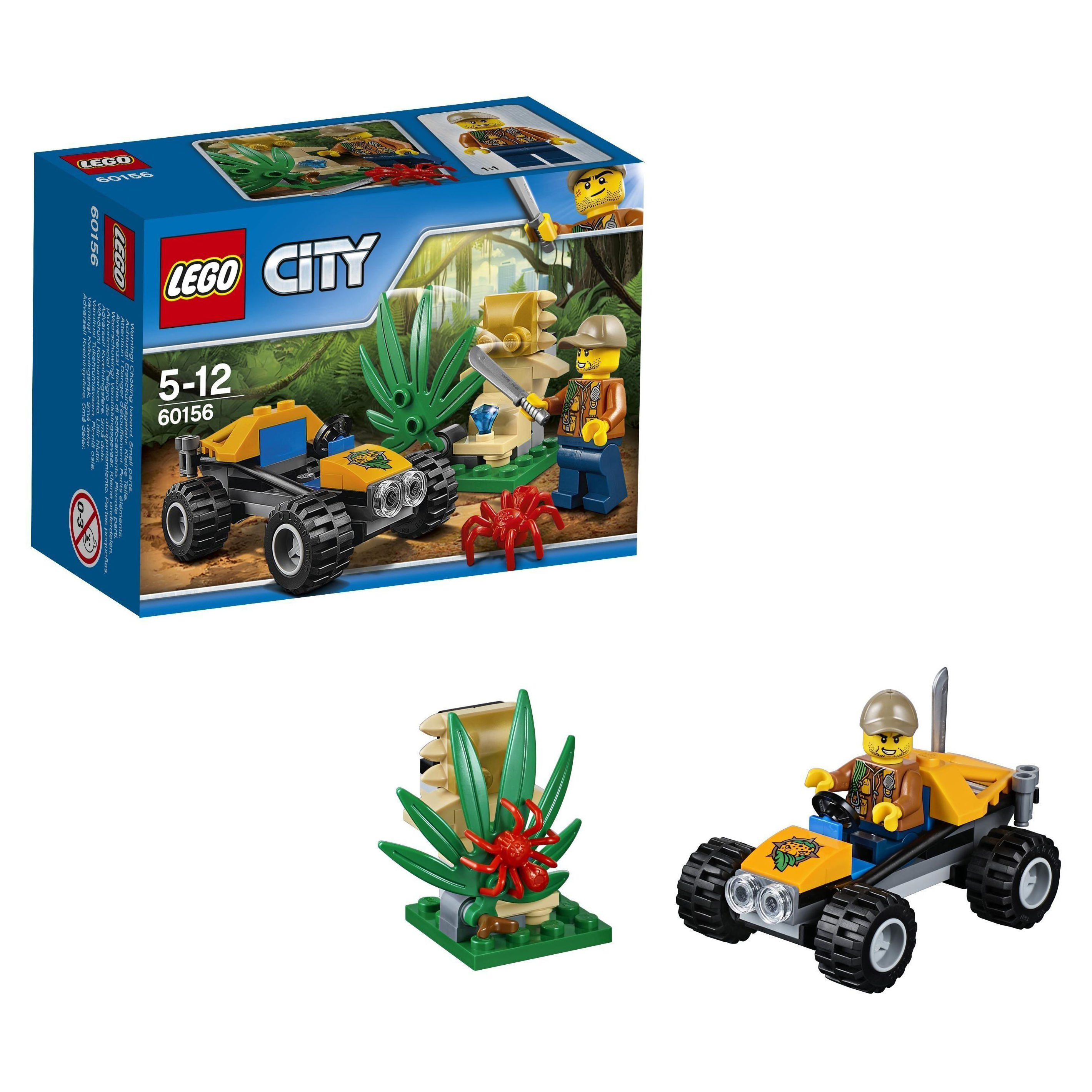 фото Конструктор lego city jungle explorers багги для поездок по джунглям (60156)