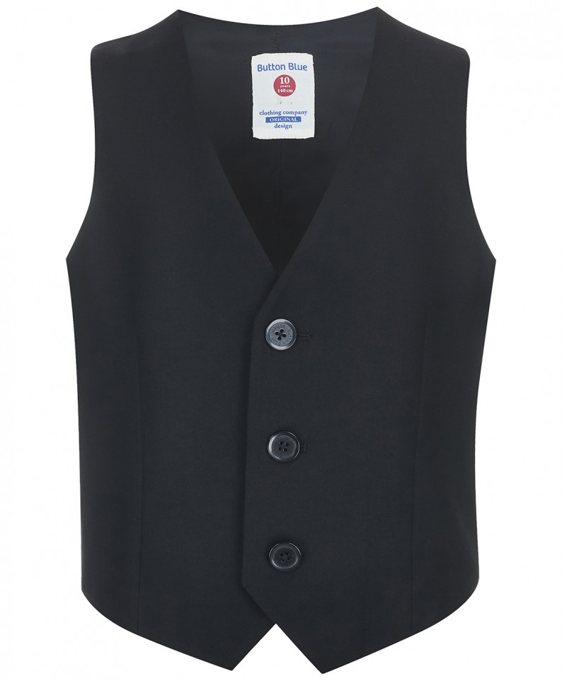 

Жилет для мальчиков Button Blue, цв. черный, р-р 128, 218BBBS47010800