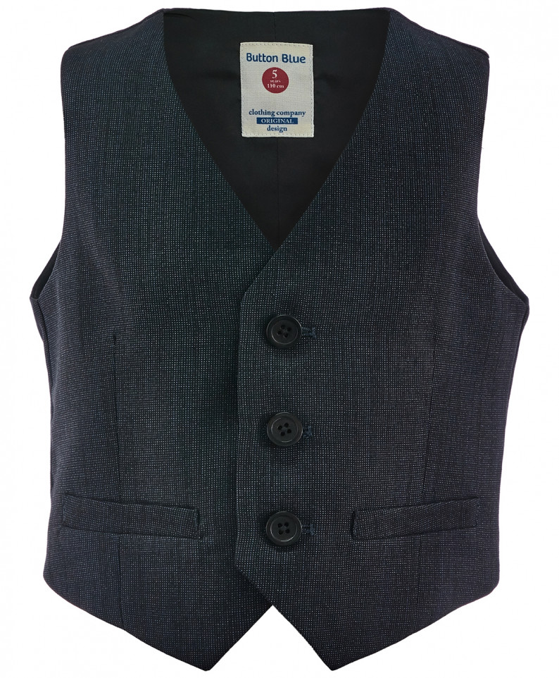 Жилет детский Button Blue 218BBBP4701, серый, 98