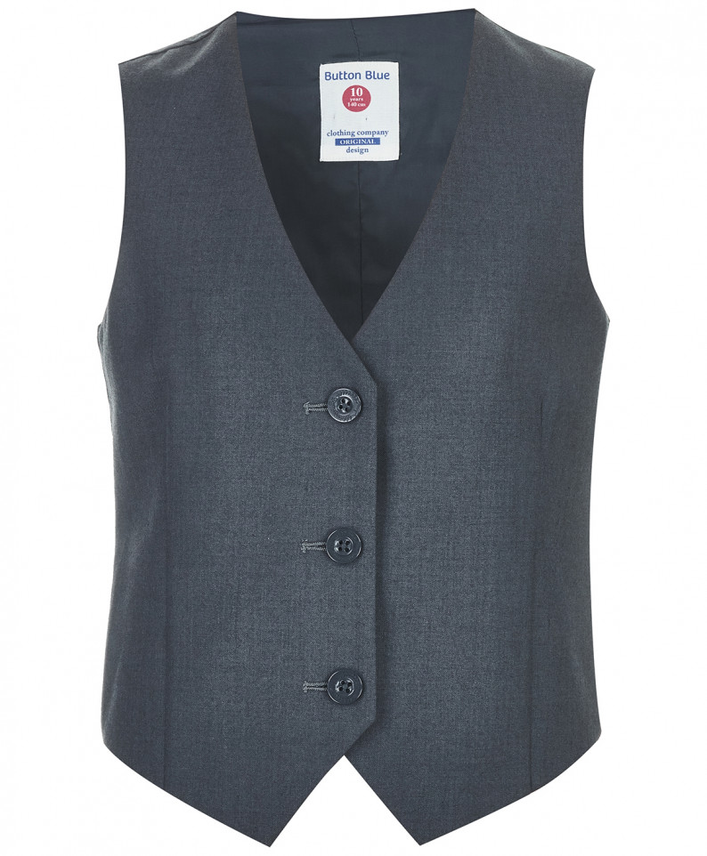 

Жилет детский Button Blue 218BBGS4701, серый, 122, 218BBGS4701